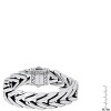 Steeltime Men's heavy oxydized stainless steel wheat chain bracelet - 3 of 4