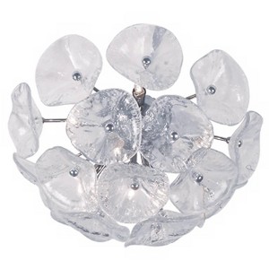 ET2 Fiori 16 1/2" Wide Clear Glass Flower Flushmount Ceiling Fixture - 1 of 1
