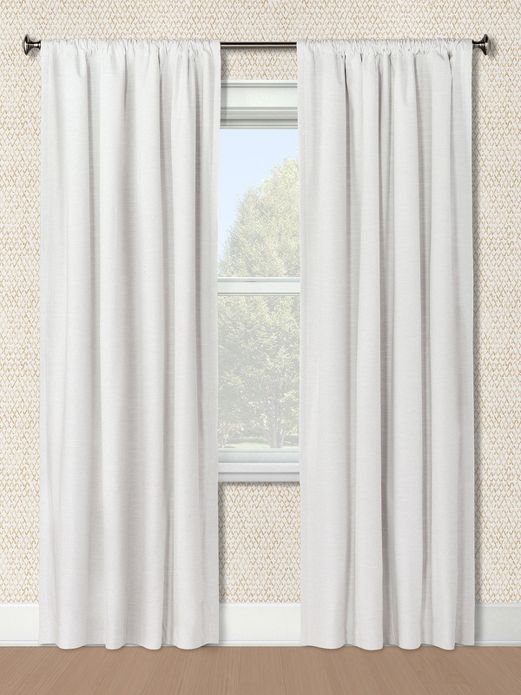 HLC.ME 2 Piece Semi Sheer Voile Window Curtain Drapes Grommet Panels for Bedroom, Living Room & Kids Room - White