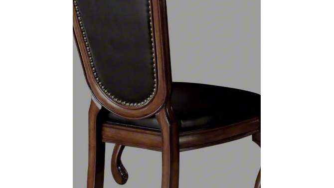 Chateau De Ville 23&#34; Dining Chairs Black and Cherry - Acme Furniture, 2 of 6, play video