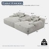 Runesay Plush Corduroy Cloud Couch, Fluffy Oversized Sofa Bed - 2 of 4