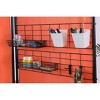 Proman Galaxy II FS17257 2‑Panel Indoor/Outdoor Room Divider (36″ Panels) with Accessory Rack – 2 Wire Nets, 4 Bins, 4 Hooks & 2 Wire Baskets, Orange - 4 of 4