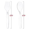 Smarty Had A Party Clear Plastic Serving Flatware Set - 150 Pairs - 2 of 4