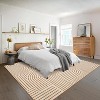 Modern Rainbow Striped Area Rug, Washable Stain-Resistant Non-Slip Throw Carpet for Living Room, Bedroom, Dining Room & Office - 3 of 4