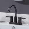 Bathroom Faucet Oil Rubbed Bronze 2-Handle Bathroom Sink Faucet 360 Degree High Arc Swivel - 4 of 4