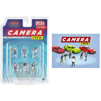 "Camera Crew" 6 piece Diecast Figure Set Limited Edition to 3600 pieces Worldwide for 1/64 Scale Models by American Diorama