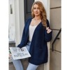 Snuggle Sac Women’s Open Front Cardigan with Pockets Soft Long Sleeve Knit Sweater for All Seasons - 3 of 4