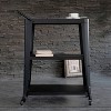 3 Tiered Harold Industrial Dining Cart with Wheels and Storage - AC Pacific: Stainless Steel, Space-Saving Design - 3 of 4