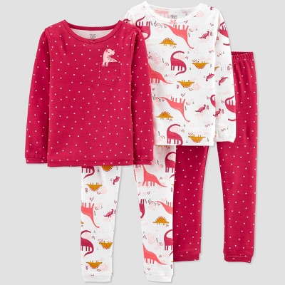 carters girls dinosaur pajamas