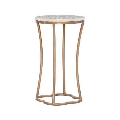 Prisca Accent Table Gold - Linon