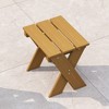 HOMLUX Patio End Tables Outdoor Side Table Flower Stand Garden Yard Pool - 4 of 4