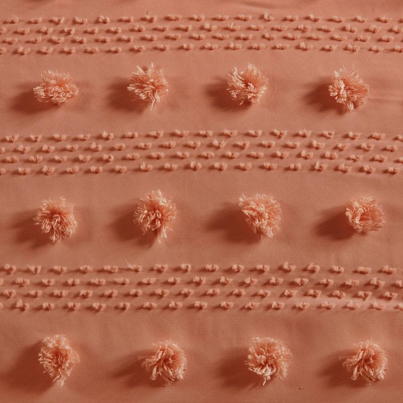 Intelligent Design Elise Pom Pom Jacquard Antimicrobial Dust Free Comforter Set, 6 of 11