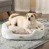 TOWN & COUNTRY EVERYDAY CuddleTown Faux Linen Comfy Cozy Cuddler Pet Bed - 2 of 4