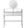 NicBex Vanity Desk with Mirror 33.9" Elegant Dressing Table with 2 Big Drawers & Open Shelf, Vanity Set with Charging Station for Bedroom - 3 of 4