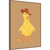 Amanti Art Daphne the Cowgirl Duckling by Anyone Can Yeehaw Canvas Wall Art Print Framed - 2 of 4