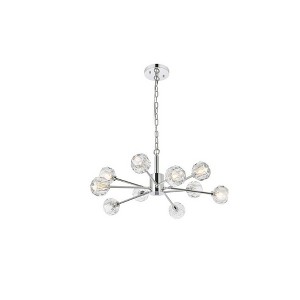 Elegant Lighting Graham 10 - Light Pendant in  Chrome - 1 of 4