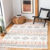 Sedona SED815 Power Loomed Area Rug - Ivory/Rust - 4'5"x6'1" - Safavieh. - 2 of 4