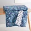 Bellamy Teal Quilted Throw - Levtex Home - 3 of 4
