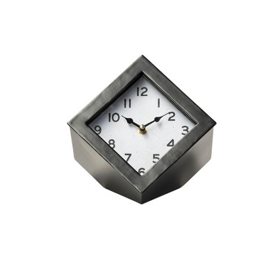 HomeRoots 8" Black Ceramic Table Clock