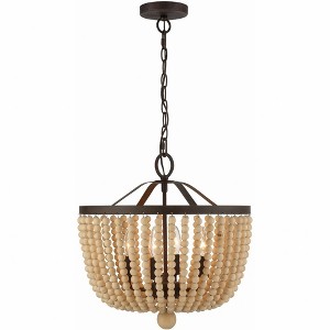 Crystorama Lighting Rylee 4 - Light Chandelier in  Forged Bronze - 1 of 4