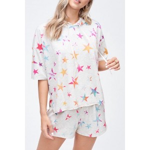 Women's Tie Dye Stars Hoodie - Phil Love - 1 of 3