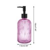 Unique Bargains Convenient Vertical Stripes Soap Dispenser 13.53oz 1 Pc - 4 of 4
