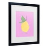 Trademark Fine Art - uplusmestudio Le Citron Matted Framed Art - 3 of 4