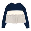 NFL Dallas Cowboy Girls' Crew Neck Fleece Sweatshirt - 3 of 3