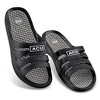 Collections Etc Lightweight Massaging Comfort Waterproof Slides - Helps Enhance Circulation in Feet for Indoor and Outdoor Use - 2 of 3