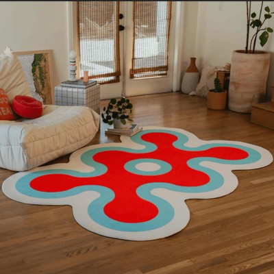 Lany Space Johann Banta Irregular Coral Design Rug