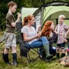 Tangkula Reclining Camping Chair 2 in 1 Lying Chair w/Removable Footrest - 2 of 4