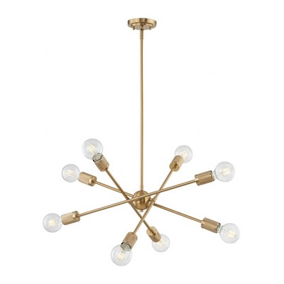 Elk Home Module 8 - Light Chandelier in  Burnished Brass