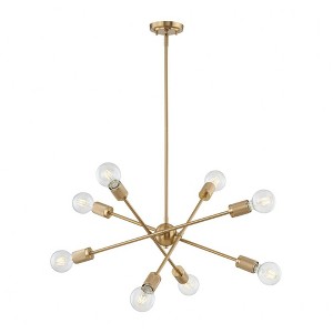 Elk Home Module 8 - Light Chandelier in  Burnished Brass - 1 of 3