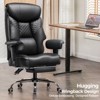 COMHOMA Big and Tall Office Chair 400lbs High Back Chair with Ergonomic Lumbar Support, Leather Executive Chair with Footrest - 4 of 4