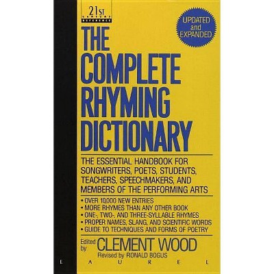 The Complete Rhyming Dictionary - by  Clement Wood (Paperback)