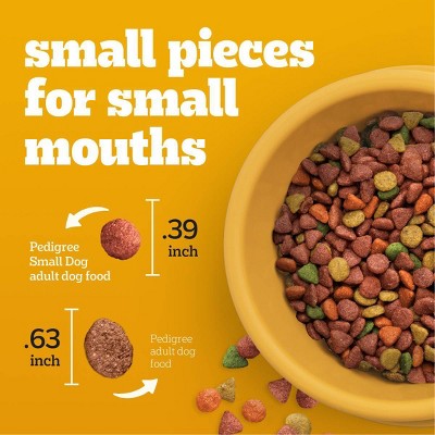 Pedigree Grilled Steak and Vegetable Flavor Small Dog Dry Food - 14 lbs