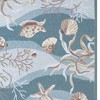 HomeRoots 5' X 8' Beige Ivory And Brown Seashell and Coral Hand Hooked Area Rug - 4 of 4