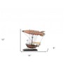 HomeRoots 12" Pink And Orange Metal Hand Painted Model Airplane Tabletop Sculpture - 3 of 4