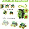 Monster Truck Toys Friction Powered Toy Cars Push and Go Vehicles for Kids Christmas Birthday Party Gift for Boys Girls Aged 3-5 Green - 2 of 3
