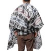 Unique Bargains Fashion Hair Cut Barber Cape 65.35"x57.09" Black White 1 Pc - 2 of 4