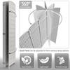Sorbus 6 Panel Room Divider 6 ft. Tall - Extra Wide Double Hinged Panels, Mesh Hand-Woven Design, Partition Room Dividers - 4 of 4