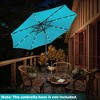 Costway 10' Solar LED Lighted Patio Market Umbrella Shade Tilt Adjustment Crank Tan/Beige/Blue/Navy/Burgundy/Gray - 4 of 4