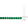 EVERLY JEWELRY | Yellow Plated Sterling Silver 6 CT TGW Green Cubic Zirconia Bracelet, 7.5 inch - 2 of 4