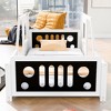 Twin Size Classic Car-Shaped Platform Bed With Wheels, Headboard, Footboard, 2 Doors And Windows On Either Side - 2 of 4