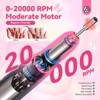 SAVILAND Portable Electric Nail Drill: 20000RPM Electric Nail File Gradient Dark Pink Nail Drill 7 Nail Drill Bits(Black Pink). (Black Pink) - 3 of 4