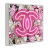 Stupell Industries Pink Neon Glam Flowers, 24" x 30" - 3 of 4