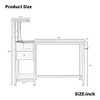 VYNXARIA Black Computer Desk with Storage Shelves - Modern Study Writing Table & PC Workstation for Home Office - 4 of 4