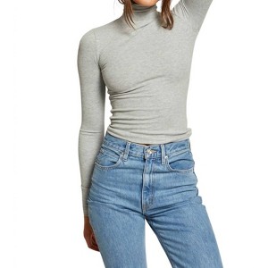 Women's Hayden Turtleneck Top - perfectwhitetee - 1 of 4