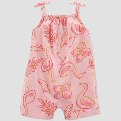 Image of Carter's Just One You® Baby Girls' Flamingo Romper - Pink 9M