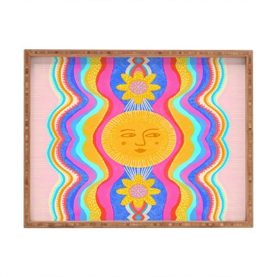 Sewzinski Solar Power Rectangular Bamboo Tray - Deny Designs